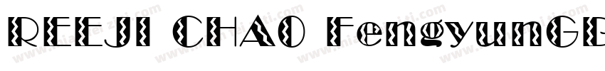 REEJI CHA0 FengyunGBT Flash字体转换